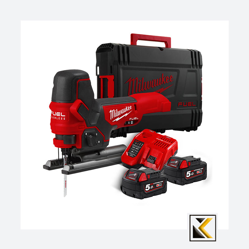 Milwaukee M18 FBJS-502X 18V Li-ion accu decoupeerzaag set (2x 5.0Ah accu)