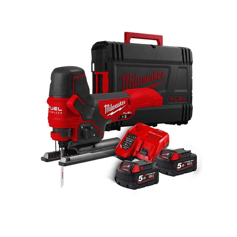 Milwaukee M18 FBJS-502X 18V Li-ion accu decoupeerzaag set (2x 5.0Ah accu)