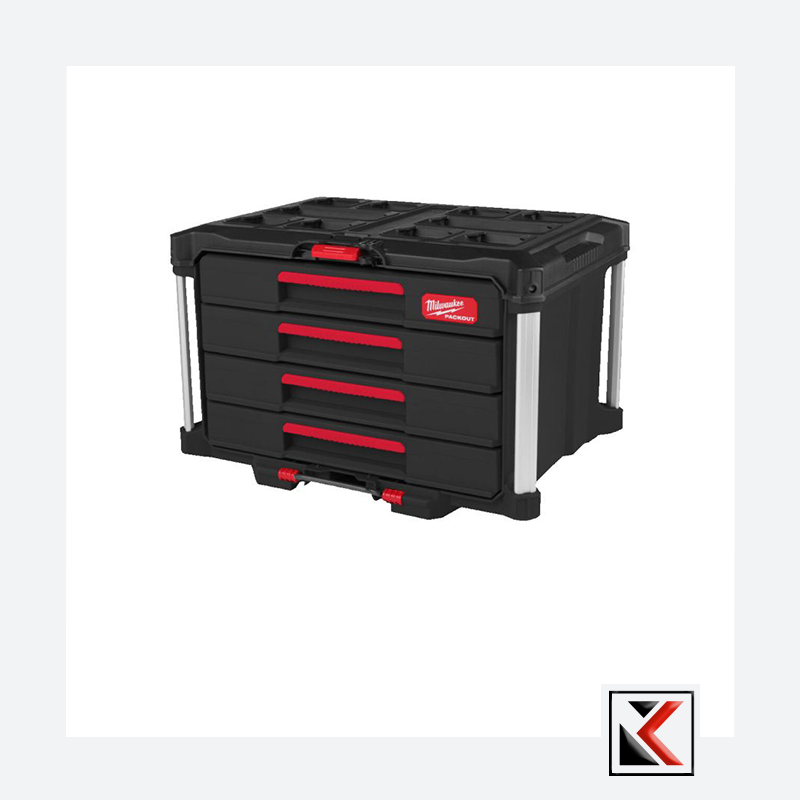 Milwaukee PACKOUT™ Gereedschapskoffer met 4 lades - 4932493189