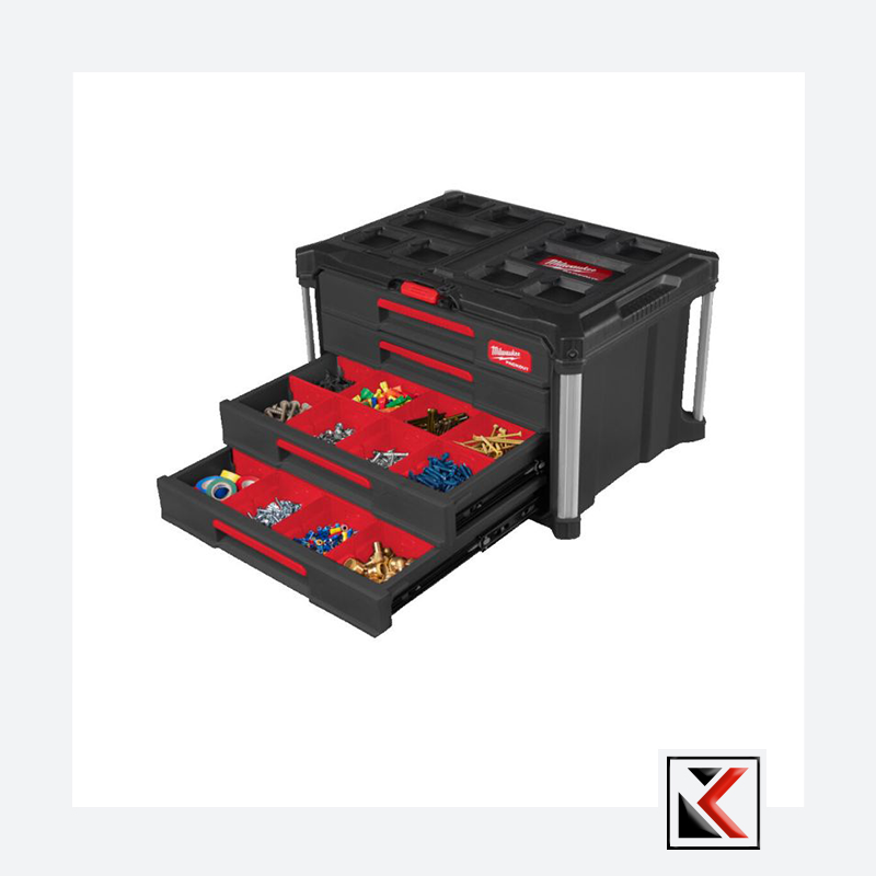 Milwaukee PACKOUT™ Gereedschapskoffer met 4 lades - 4932493189