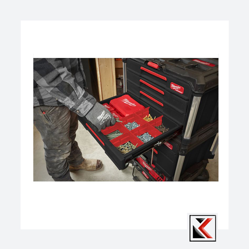 Milwaukee PACKOUT™ Gereedschapskoffer met 4 lades - 4932493189