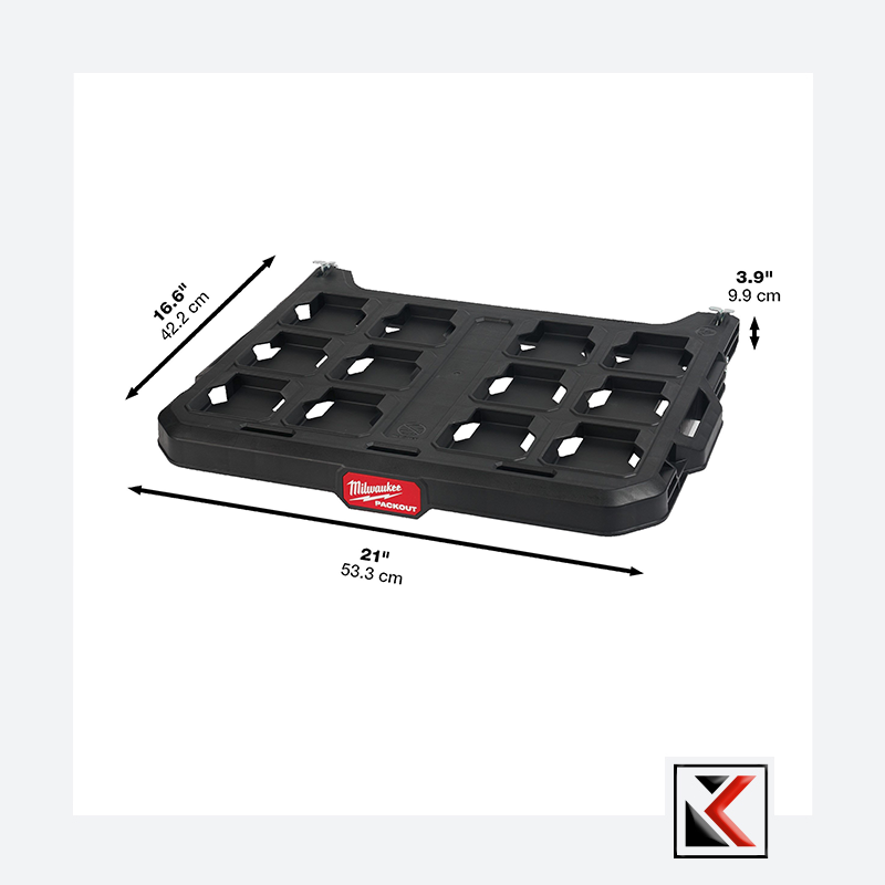 Milwaukee Packout plaat voor racking system