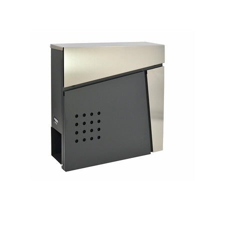 Moderne metalen brievenbus voor wandmontage 51 / 370x370x105mm