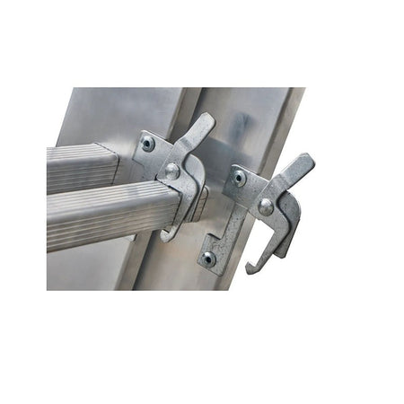 Multifunctionele aluminium ladder 2-delig 2x9 150kg