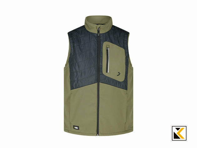 Oak body warmer m KHAKI BLACK