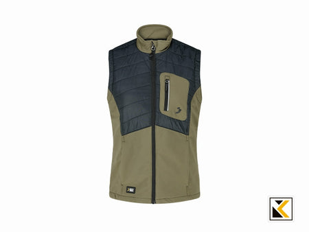 Oak body warmer w KHAKI BLACK