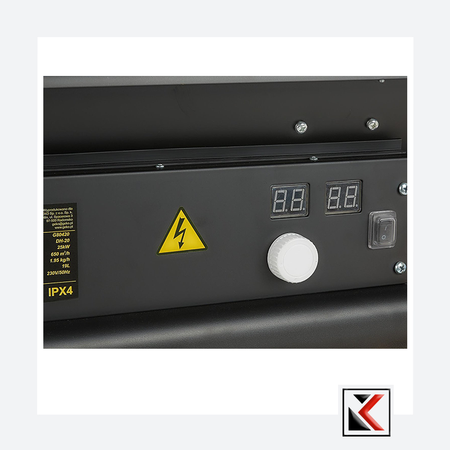 Oliegestookte directe verwarming met thermostaat 25 kW