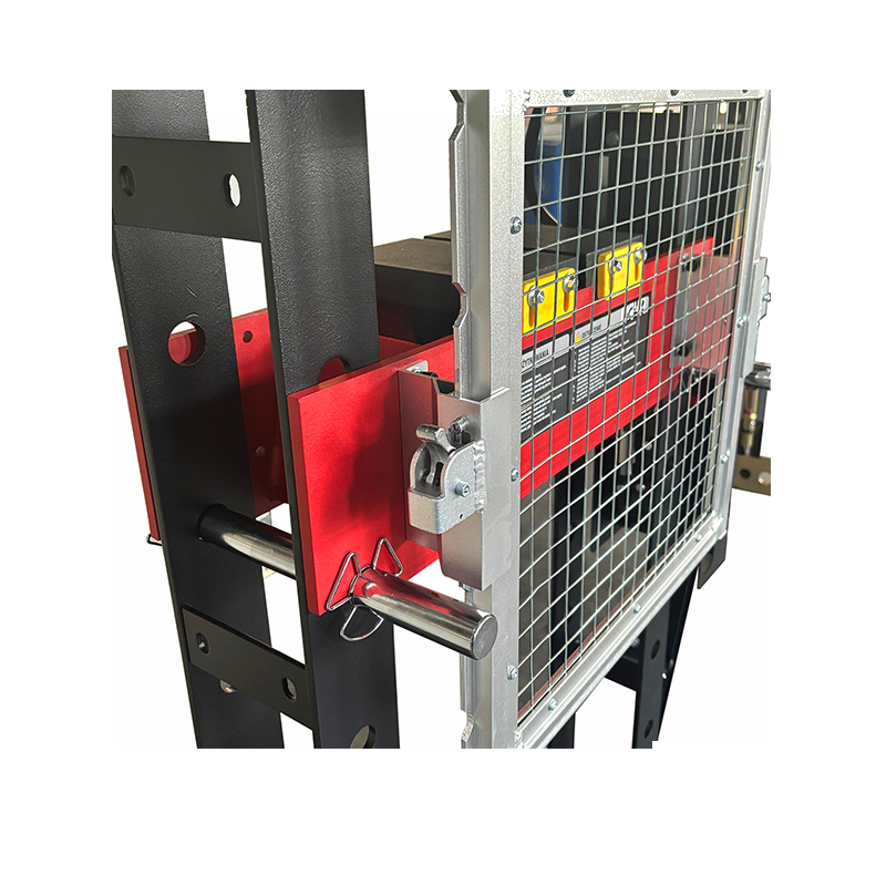 Hydraulische pers met manometer 30 tons met pedaal en afdekking