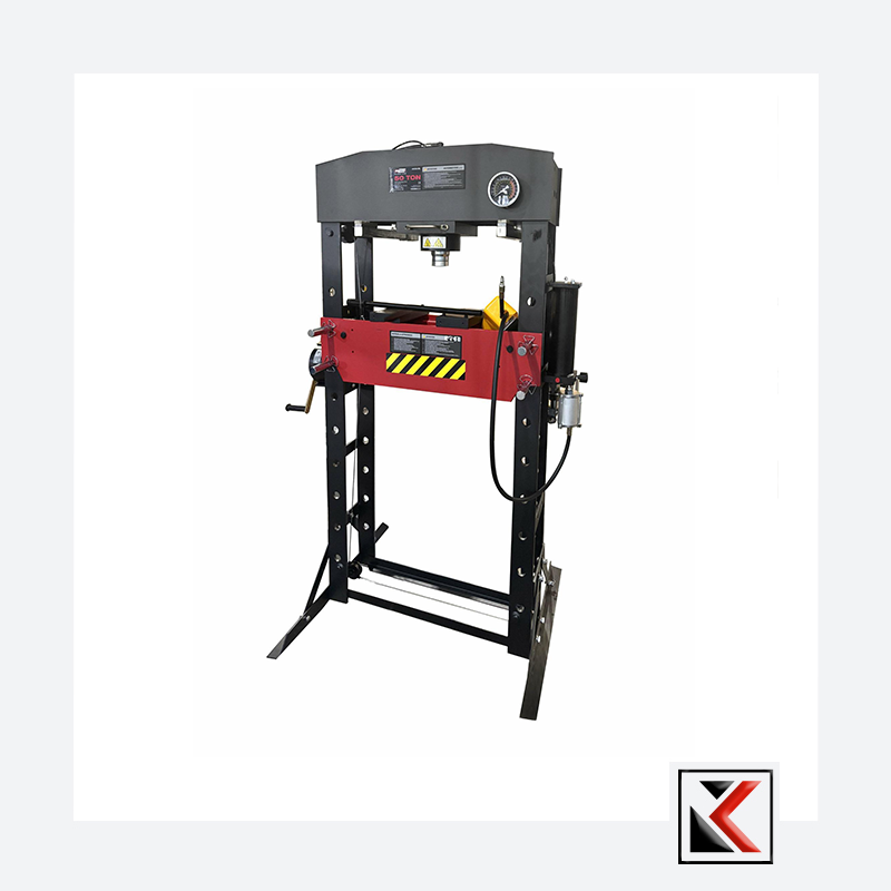 Hydraulische pneumatische pers met manometer 50 tons