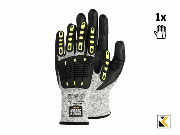 Proimpact single handschoen safety jogger grey