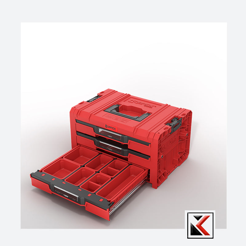 Qbrick System PRO Drawer Workshop Set 6 Red