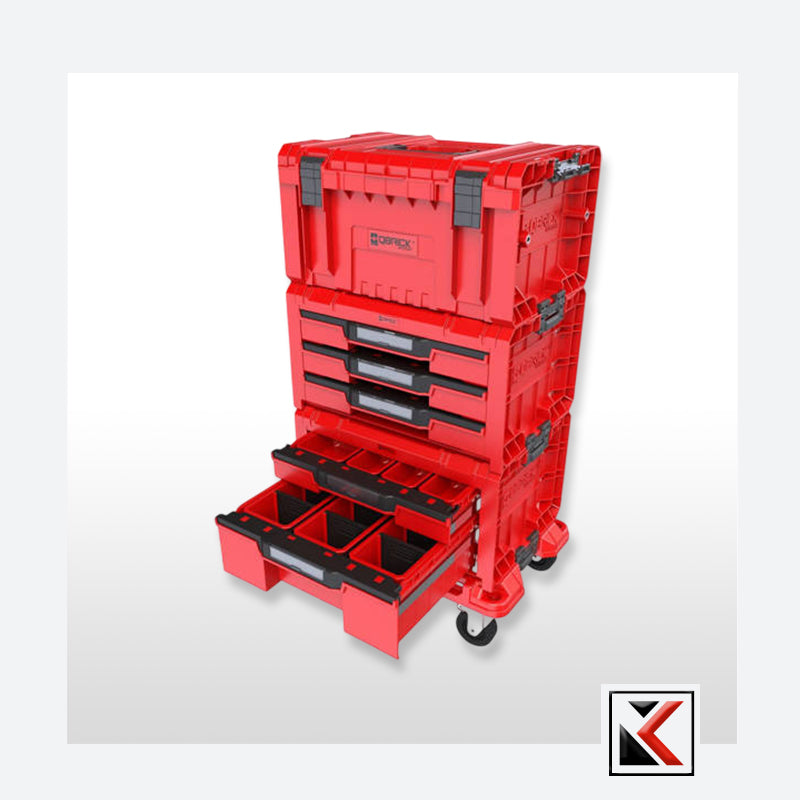 Qbrick System PRO Drawer Workshop Set 4 Red