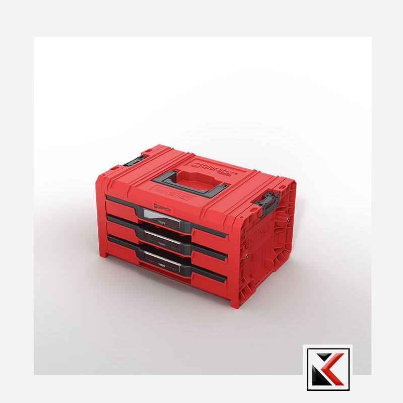 Qbrick System PRO Drawer Workshop Set 4 Red