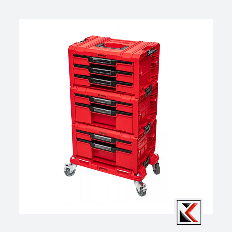 QBRICK System PRO Drawer Workshop Set 3 Red