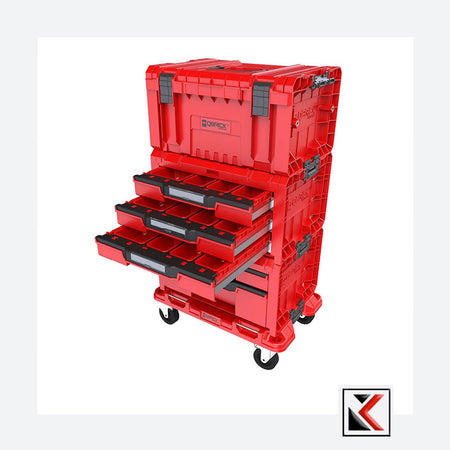 Qbrick System PRO Drawer Workshop Set 4 Red