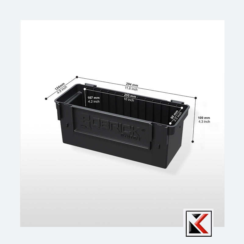 Qbrick System Custom Deep Modular Bin Set