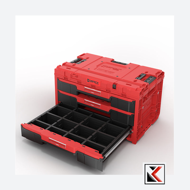 Qbrick System ONE Drawer 3 Toolbox Red Ultra HD