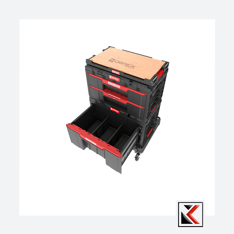 Qbrick System ONE Gereedschapswagen set 6