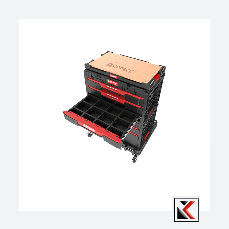 Qbrick System ONE Gereedschapswagen set 4