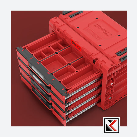 Qbrick System PRIME Drawer 4 Toolbox Expert Red Ultra HD