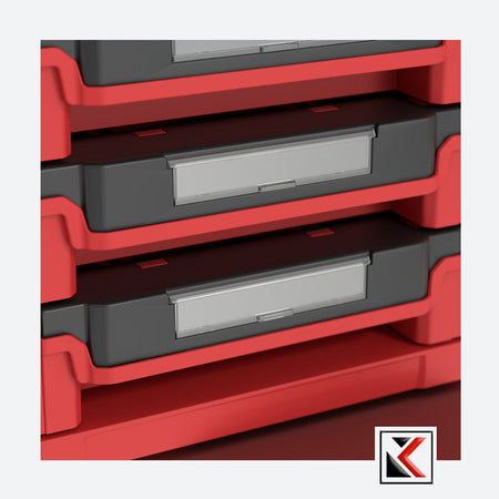 Qbrick System PRIME Drawer 4 Toolbox Expert Red Ultra HD