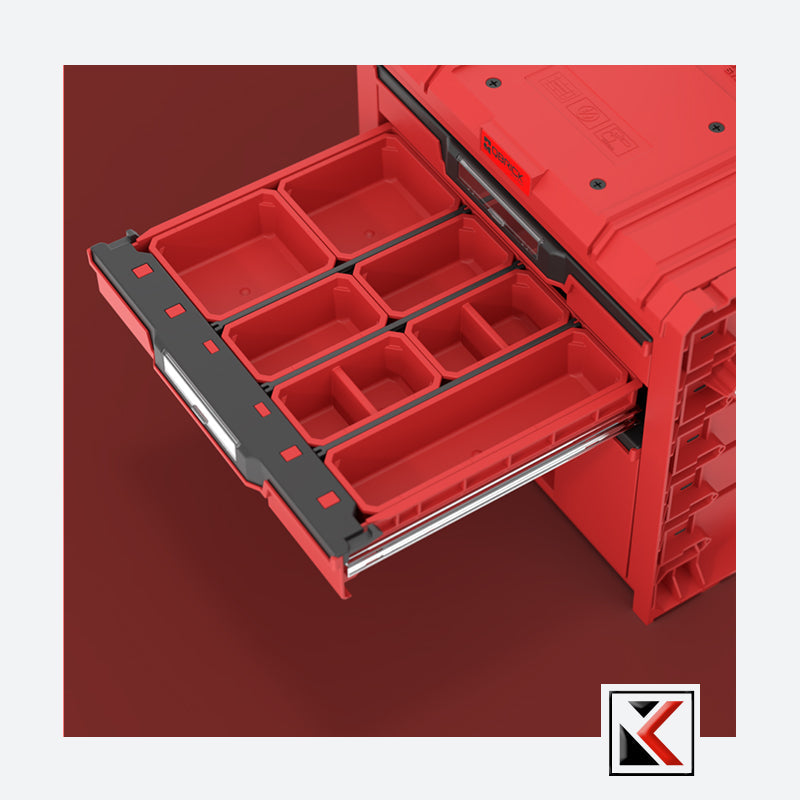 Qbrick System PRO Cart 2.0 Plus Drawer 3 Red Ultra HD
