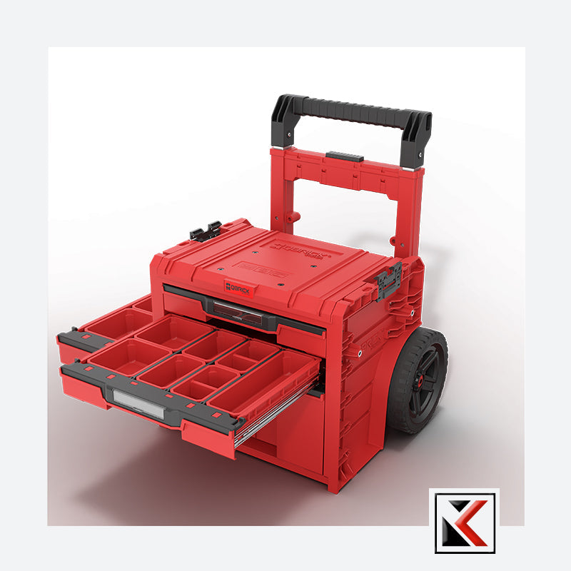 Qbrick System PRO Cart 2.0 Plus Drawer 3 Red Ultra HD
