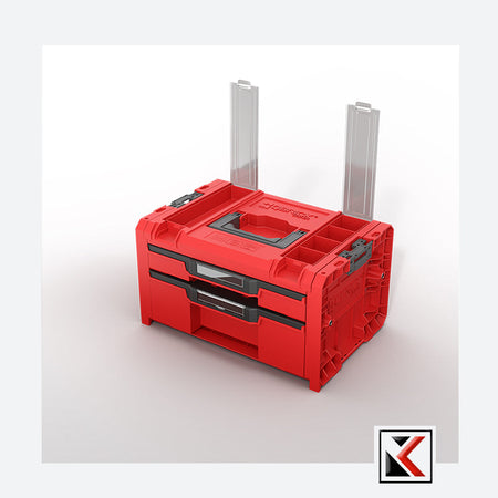 Qbrick System PRO Drawer 2 Toolbox 2.0 Profi Expert Red Ultra