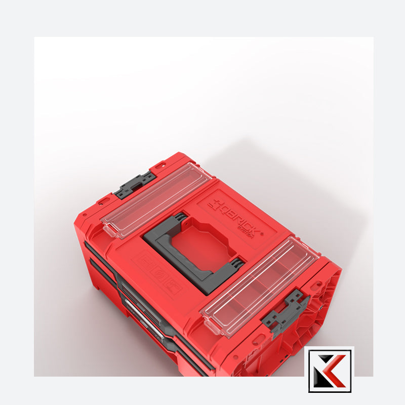 Qbrick System PRO Drawer 2 Toolbox 2.0 Profi Expert Red Ultra