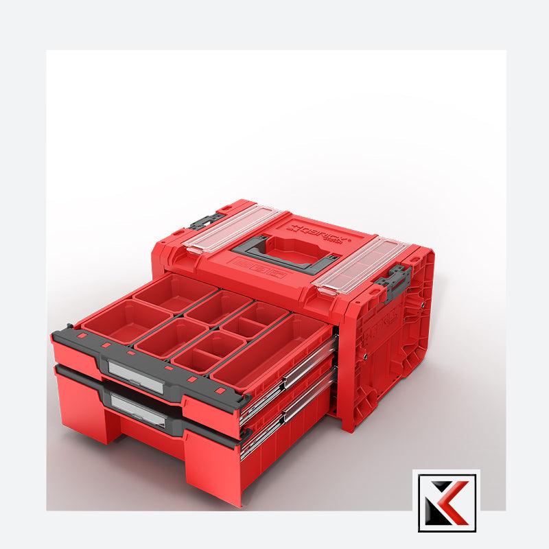 Qbrick System PRO Drawer 2 Toolbox 2.0 Profi Expert Red Ultra