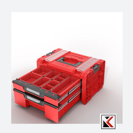 Qbrick System PRO Drawer 2 Toolbox 2.0 Profi Expert Red Ultra