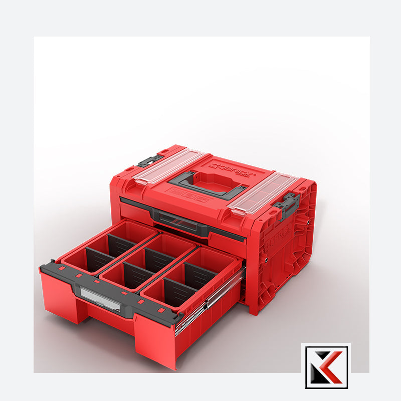 Qbrick System PRO Drawer 2 Toolbox 2.0 Profi Expert Red Ultra