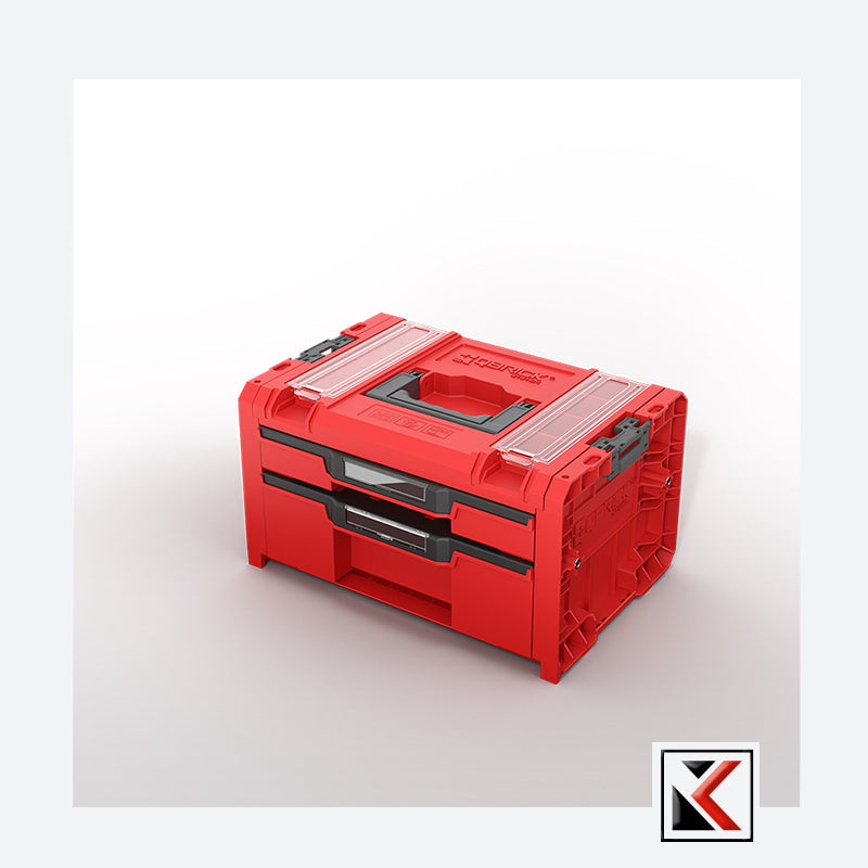 Qbrick System PRO Drawer 2 Toolbox 2.0 Profi Expert Red Ultra