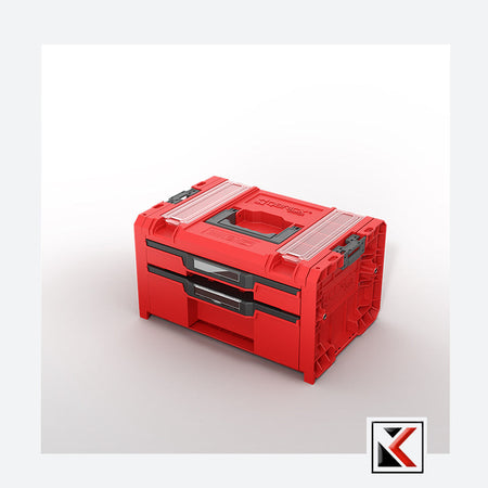 Qbrick System PRO Drawer 2 Toolbox 2.0 Profi Expert Red Ultra