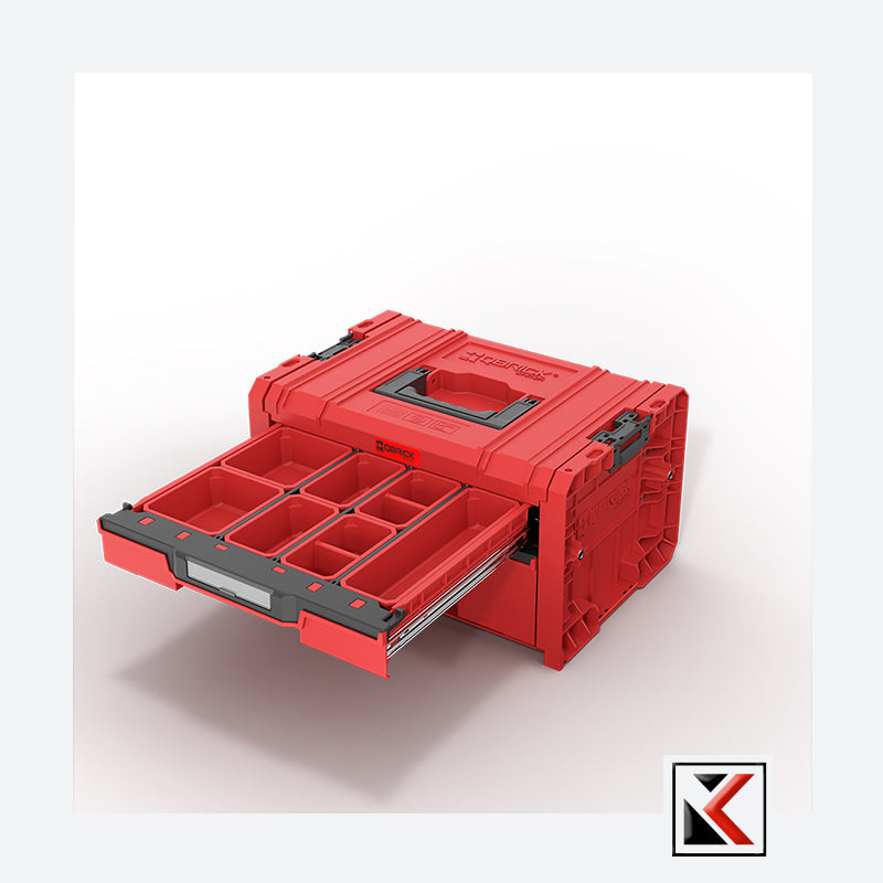 Qbrick System PRO Drawer 2 Toolbox Expert Red Ultra HD