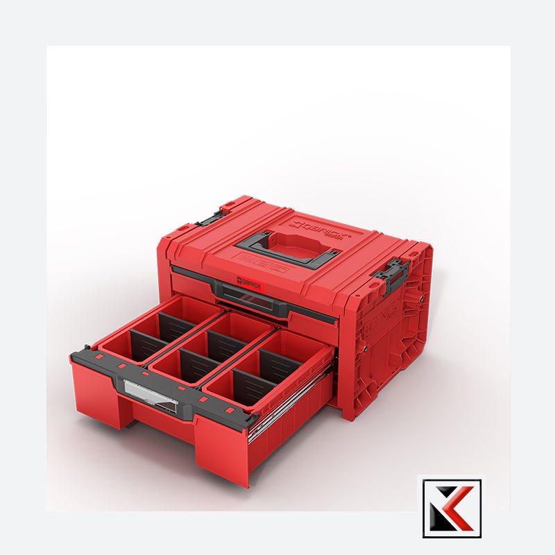 Qbrick System PRO Drawer 2 Toolbox Expert Red Ultra HD