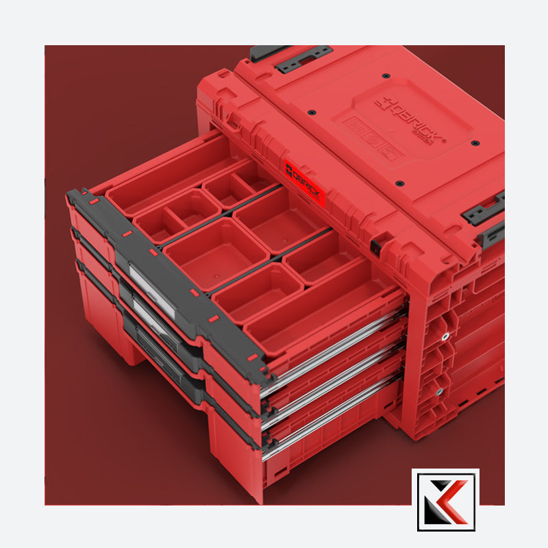 Qbrick System PRIME Drawer 3 Toolbox Expert Red Ultra HD