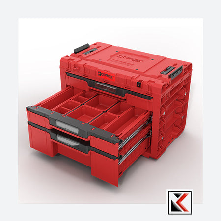 Qbrick System PRIME Drawer 3 Toolbox Expert Red Ultra HD