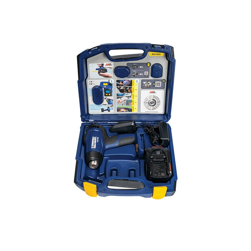 Rapid RX1000 Accu Heteluchtpistool 18V P4A met koffer