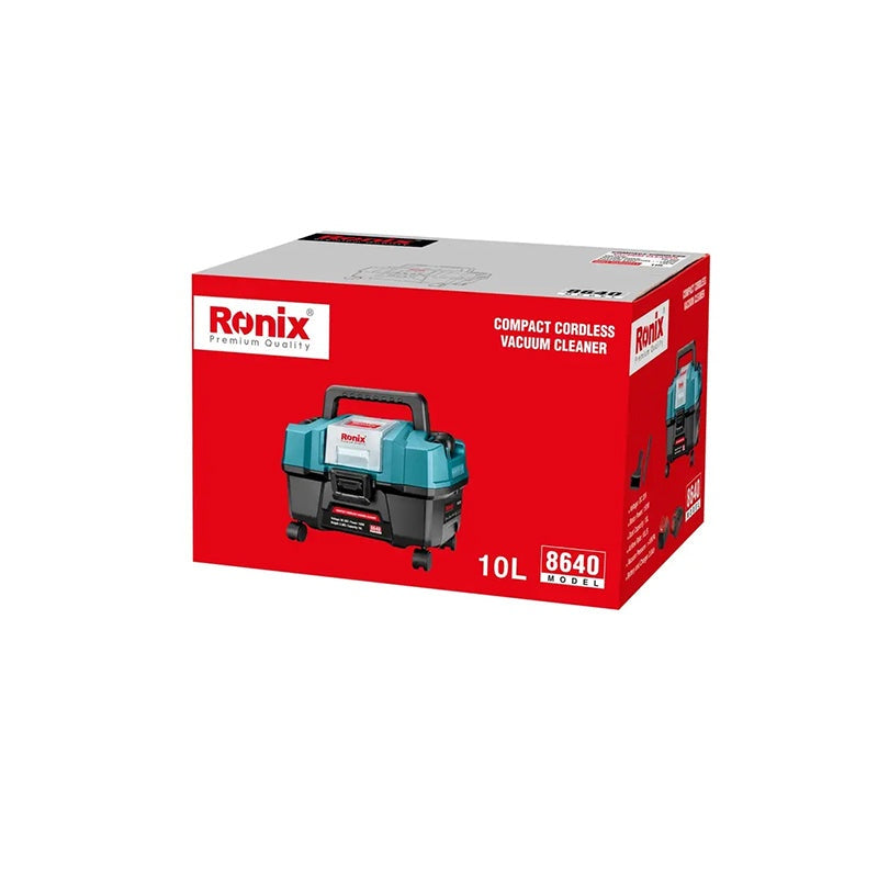 Ronix 8640 compacte snoerloze stofzuiger 15L