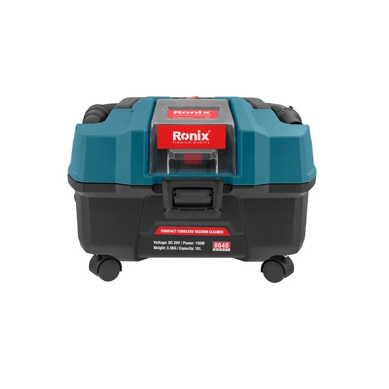 Ronix 8640 compacte snoerloze stofzuiger 15L