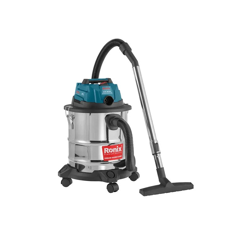Ronix 8641 compacte snoerloze stofzuiger 20L