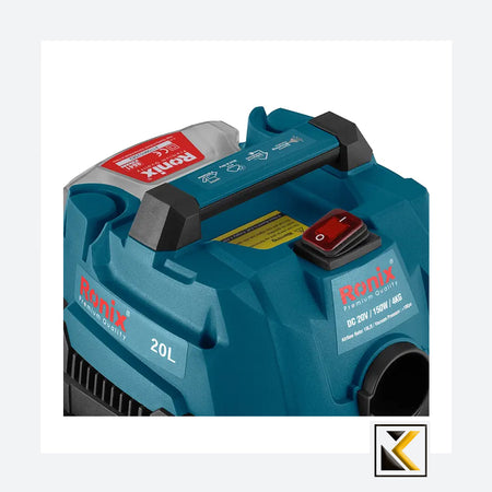 Ronix 8641C stofzuiger 20L zonder accu en lader