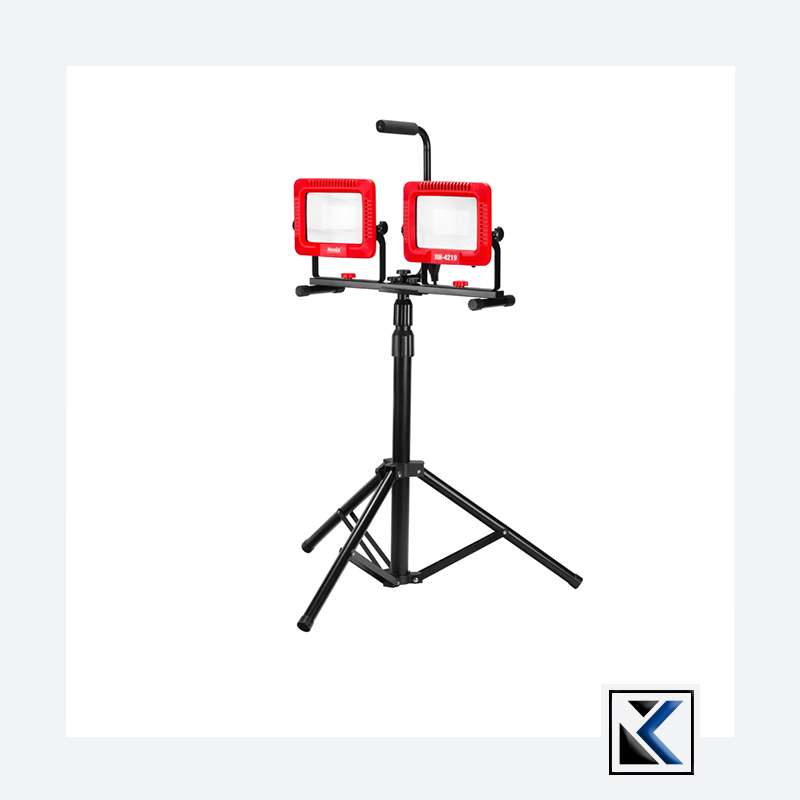 Ronix Dubbele LED-werklamp met statief 50W