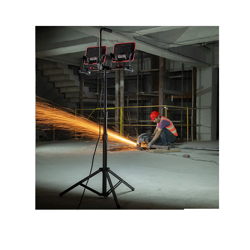 Ronix Dubbele LED-werklamp met statief 50W