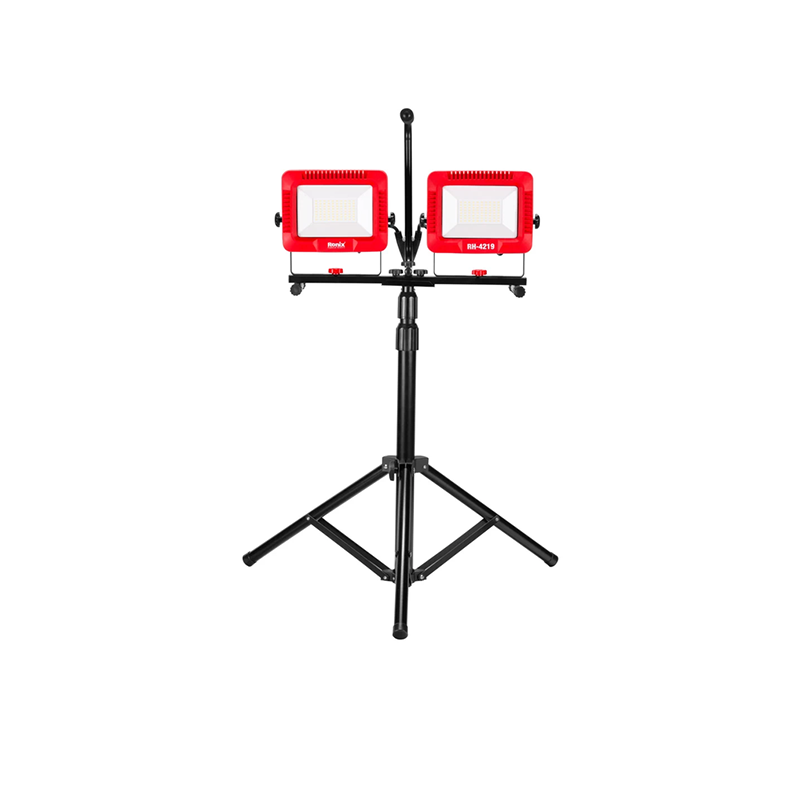 Ronix Dubbele LED-werklamp met statief 50W