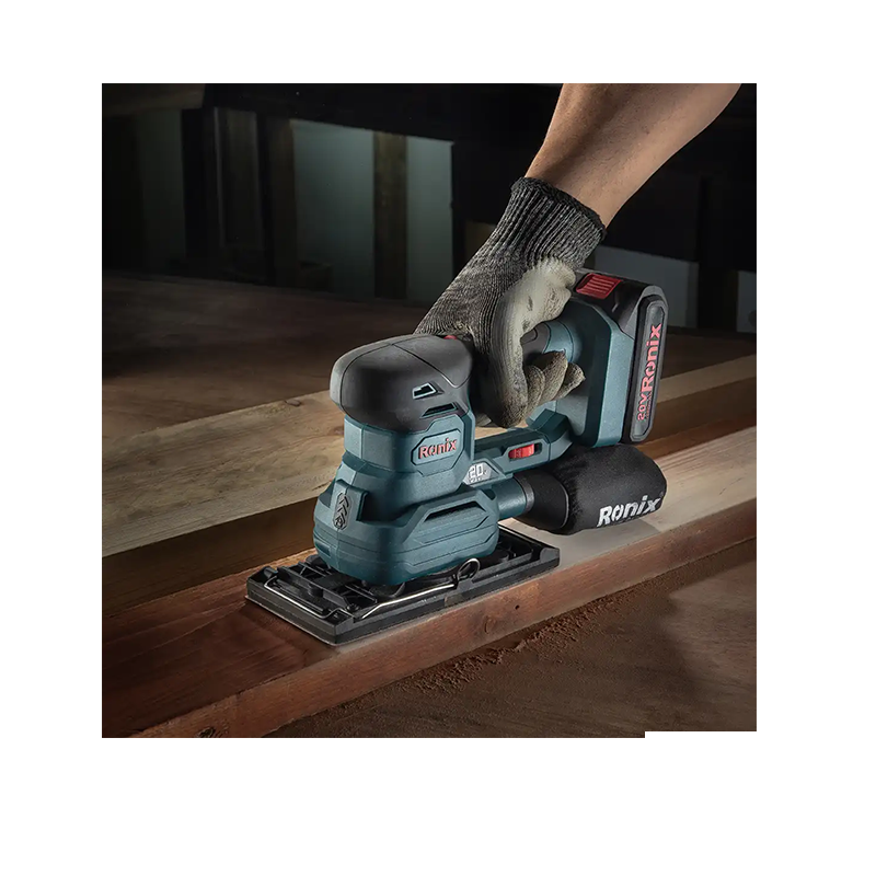 Ronix 20V 3-in-1 draadloze multifunctionele schuurmachine 12000 tpm (zonder accu en lader)