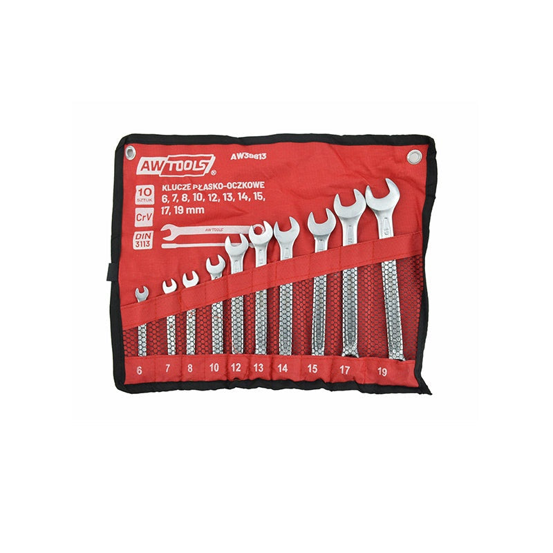 10 delige combinatiesleutels 6-19 mm
