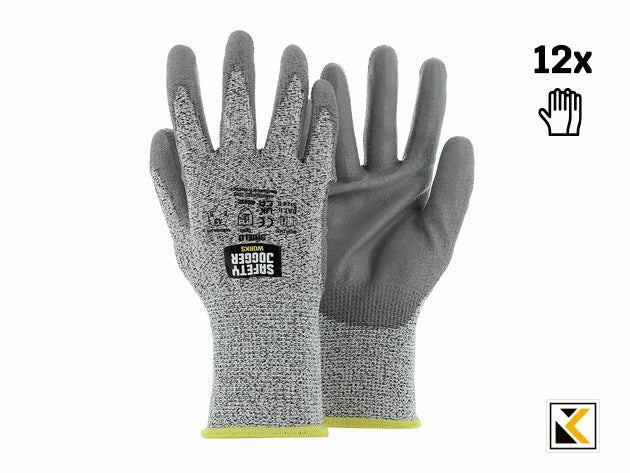 Shield 12pack handschoen safety jogger grey