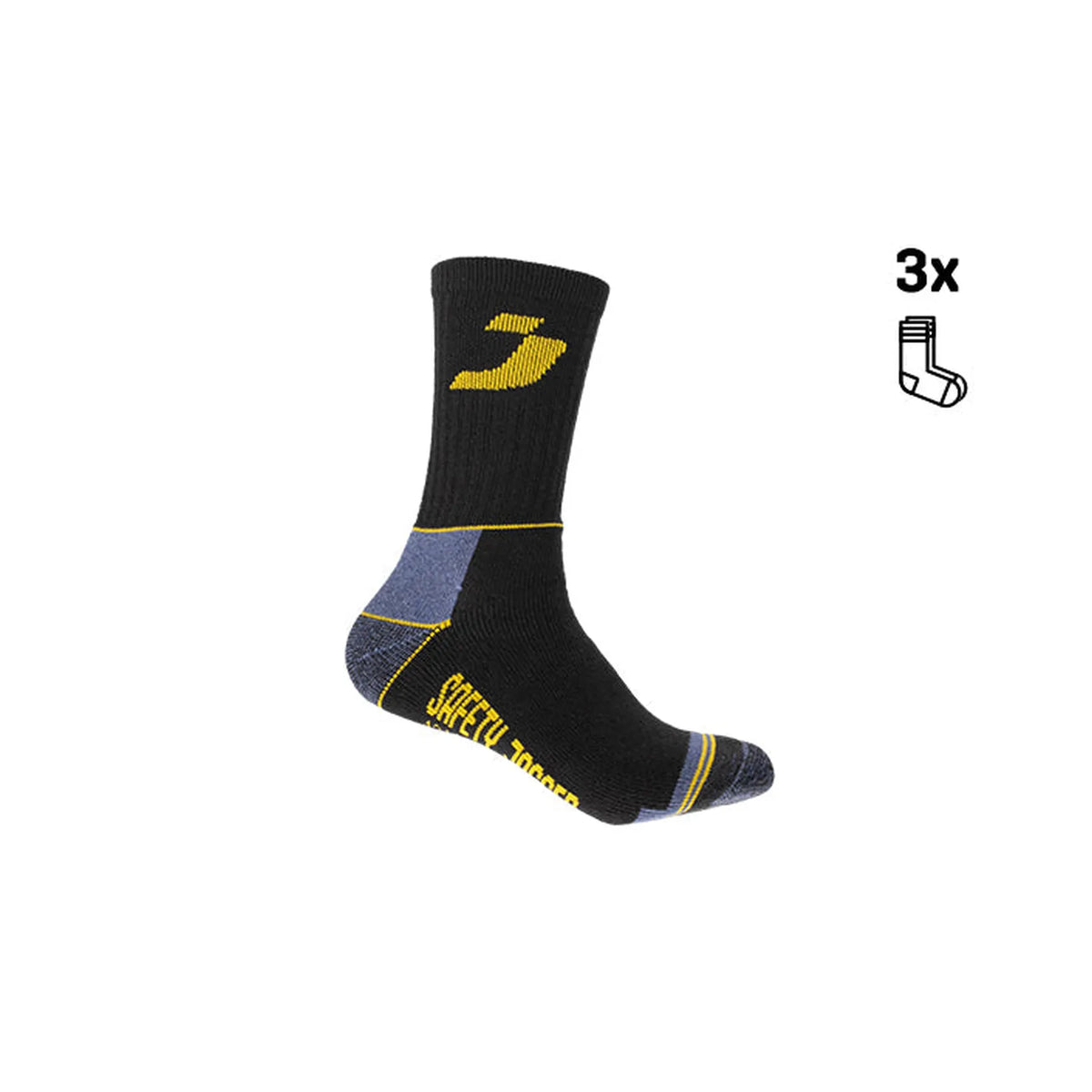 SJSOCK3P Sokken Safety Jogger black
